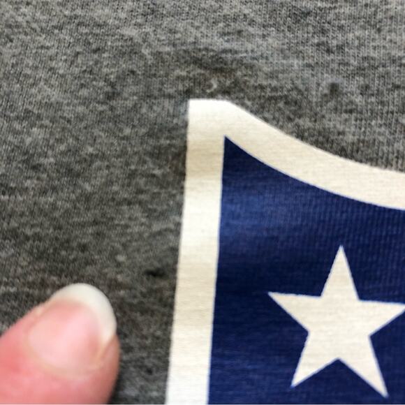 NFL Team Apparel NFL logo graphic gray tee shirt size Small 6-7 - Picture 3 of 8